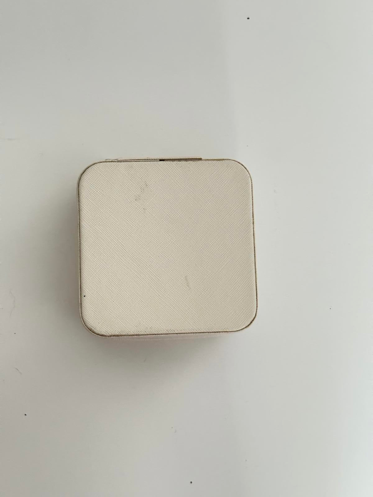 Personalised Jewellery Travel Box – Initial K with Floral Design