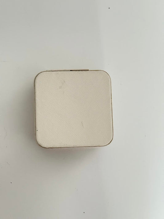 Personalised Jewellery Travel Box – Initial K with Floral Design