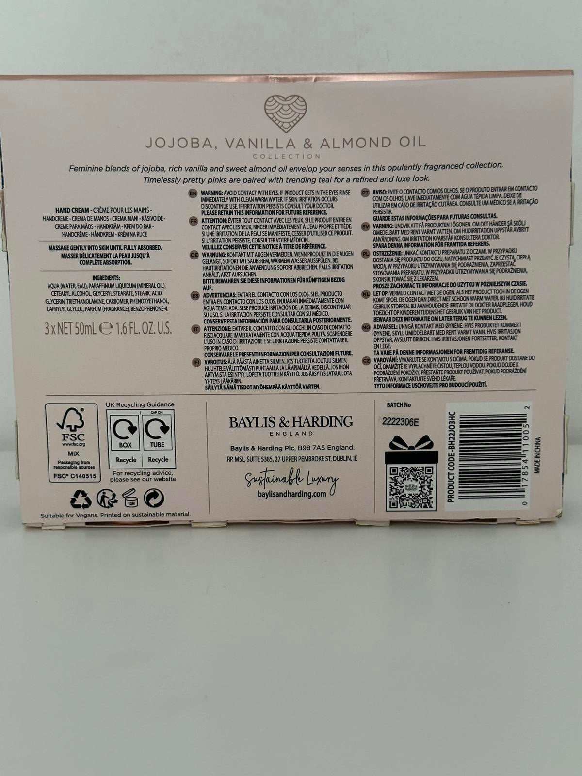 Baylis & Harding Hand Cream Trio – Signature Collection