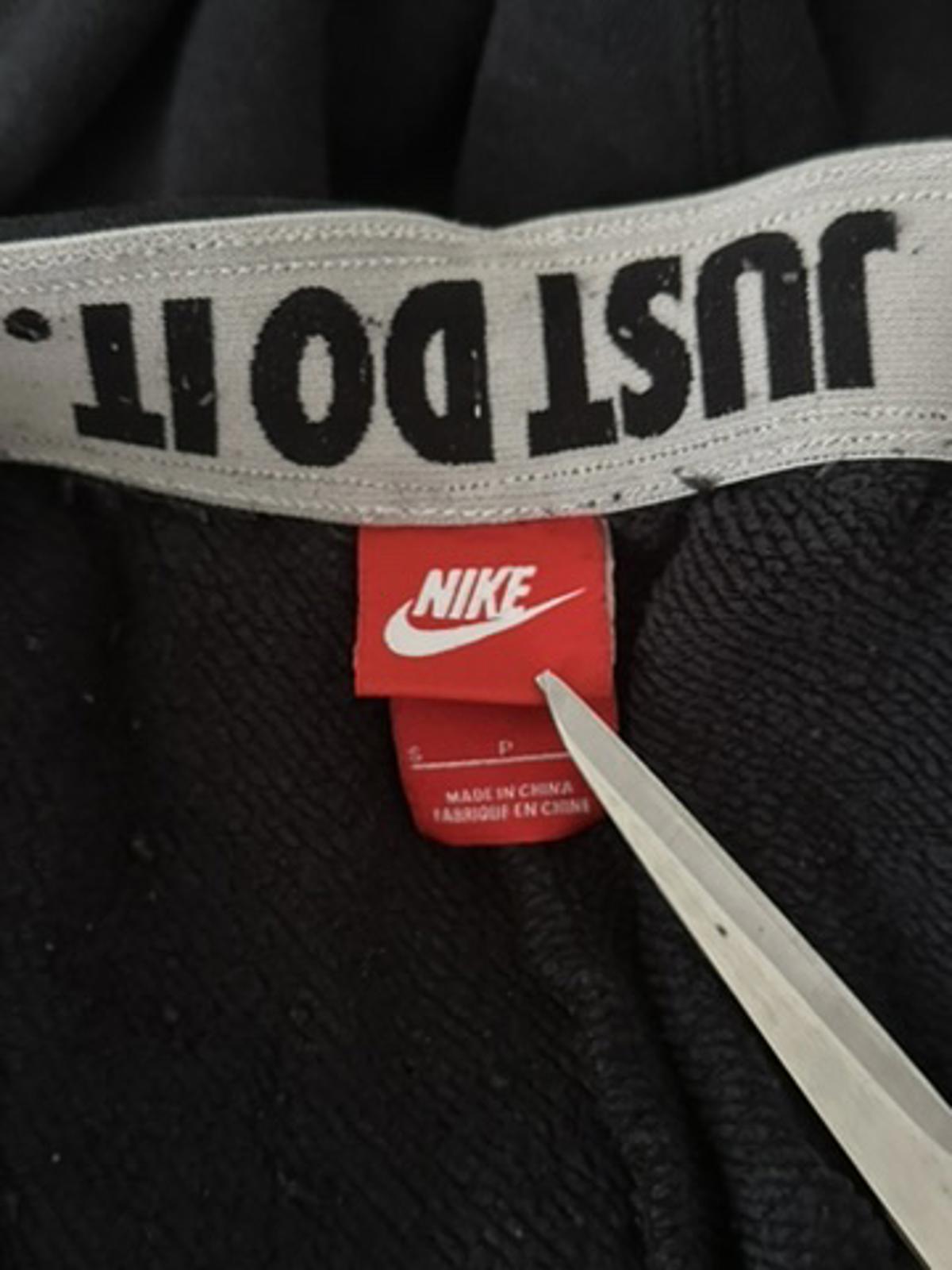 Nike Black Joggers with White Logo – Men's Size Small