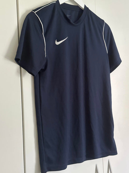 Nike Dri-FIT Navy Blue Sports T-Shirt – Men’s Small Slim Fit