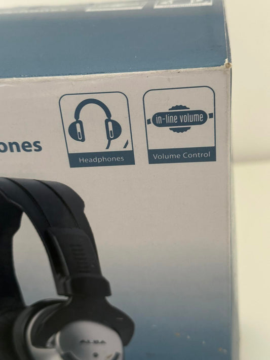 ALBA EMCD625 Hi-Fi Stereo Headphones with In-Line Volume Control