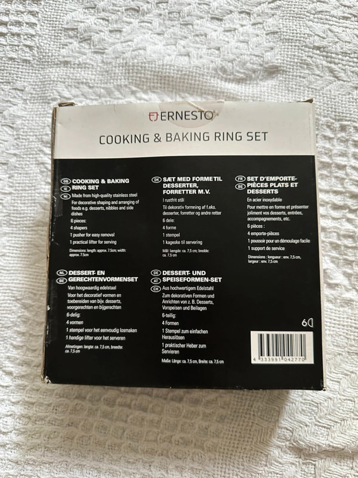 Ernesto Cooking & Baking Ring Set - 6 Pieces