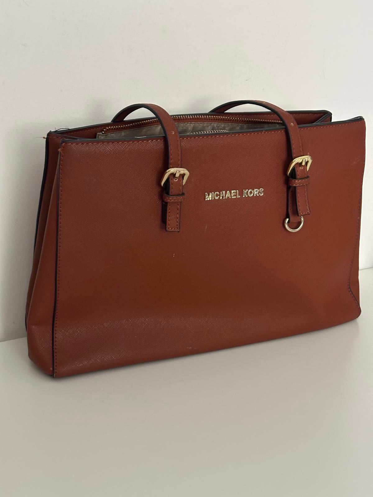 Michael Kors Tan Tote Bag – Elegant Everyday Designer Handbag