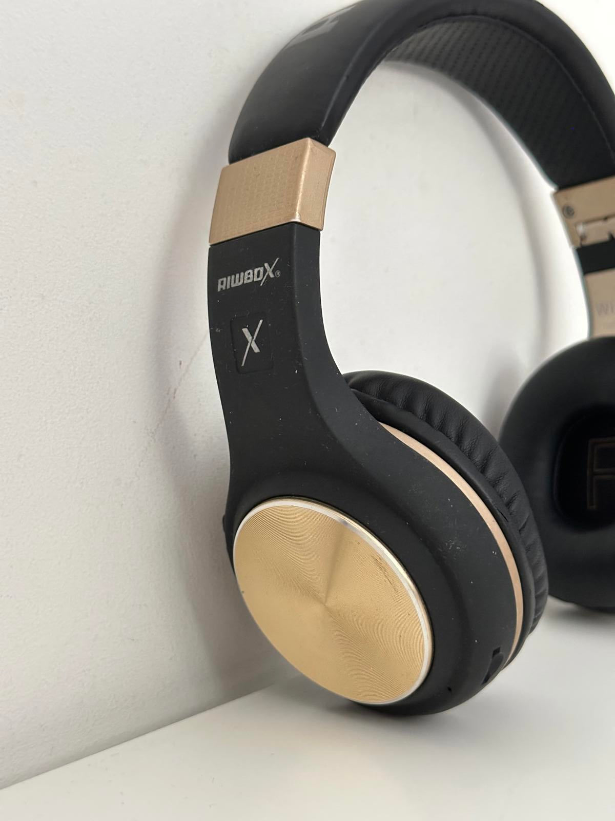 Riwbox X9 Bluetooth Wireless Headphones – Over-Ear with Mic, FM & SD Card Slot