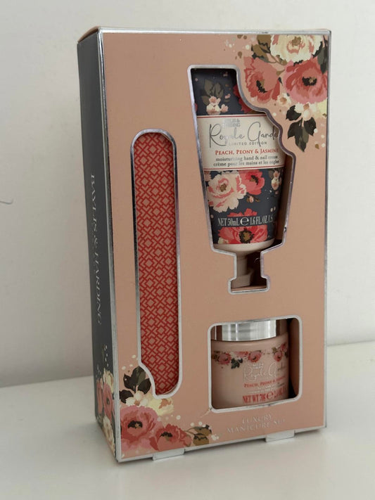 Baylis & Harding Royale Garden Luxury Manicure Gift Set – Peach, Peony & Jasmine