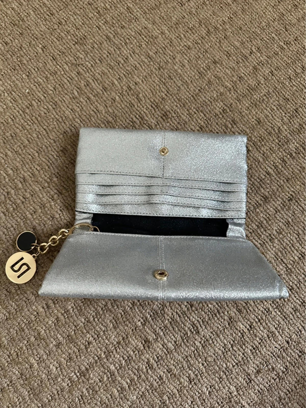 Elegant Silver Clutch by River Island