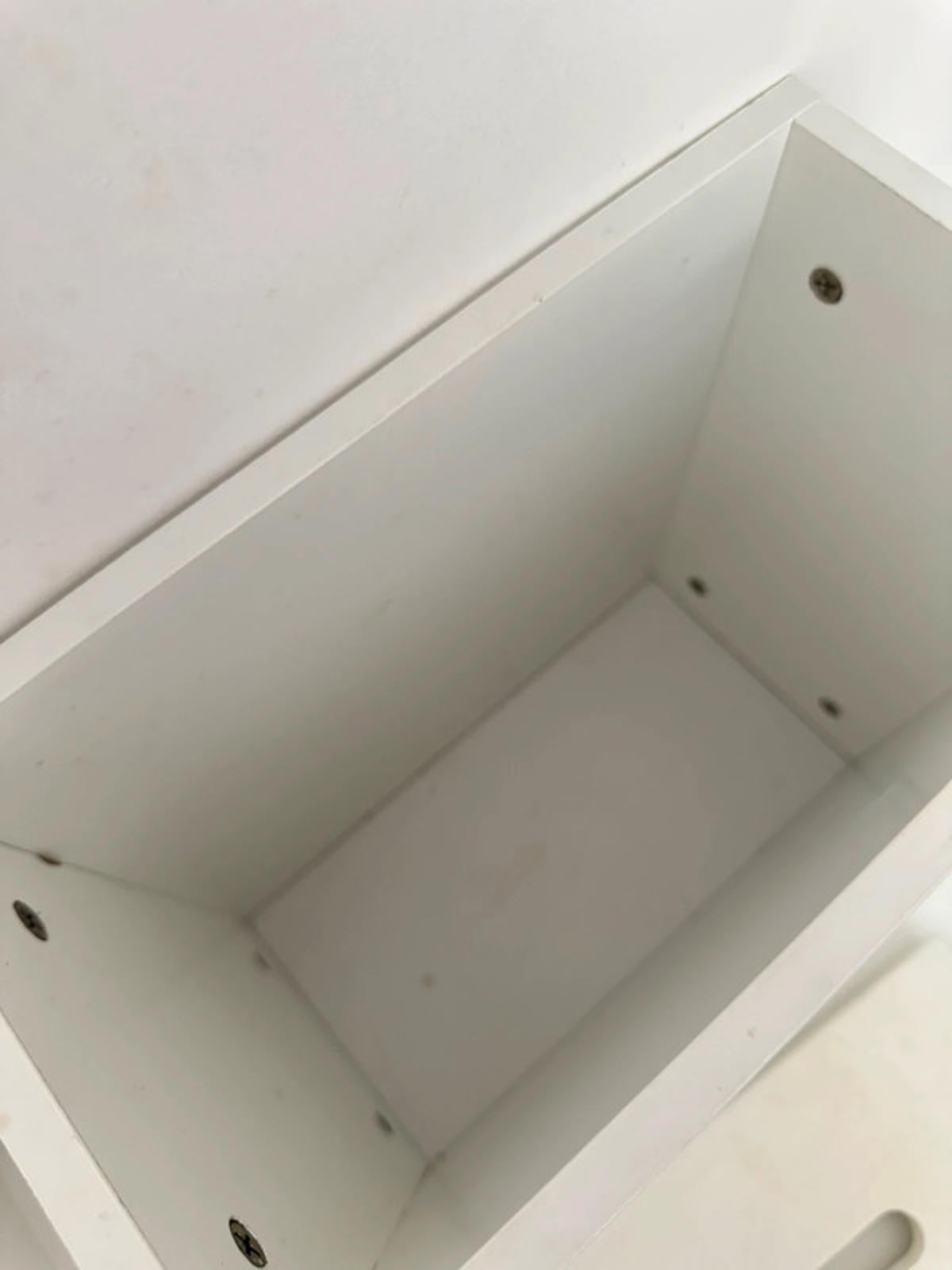 Charming White Wooden Storage/Letter Box