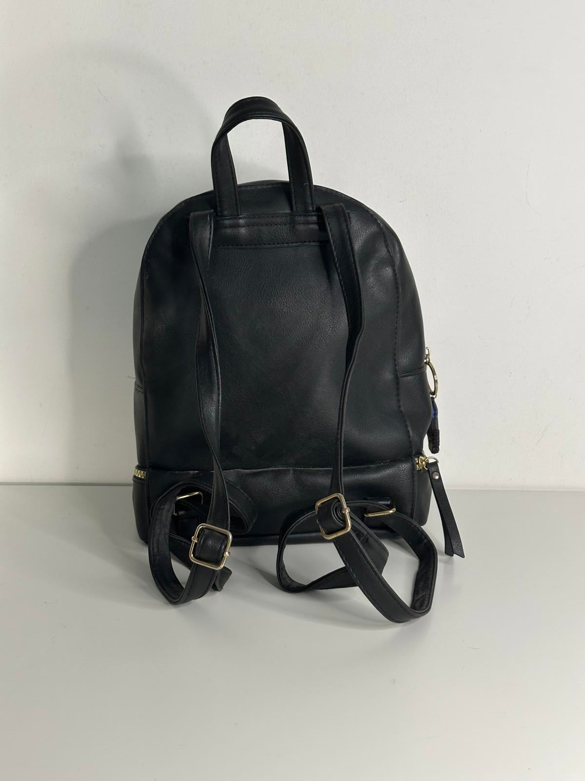 Harry Potter Black Faux Leather Mini Backpack