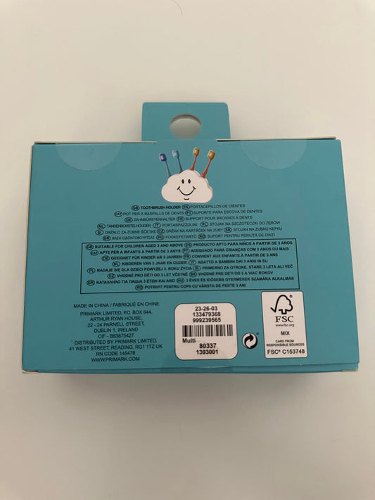 Cloud Toothbrush Holder – Cute Smiley Wall Mount Organiser