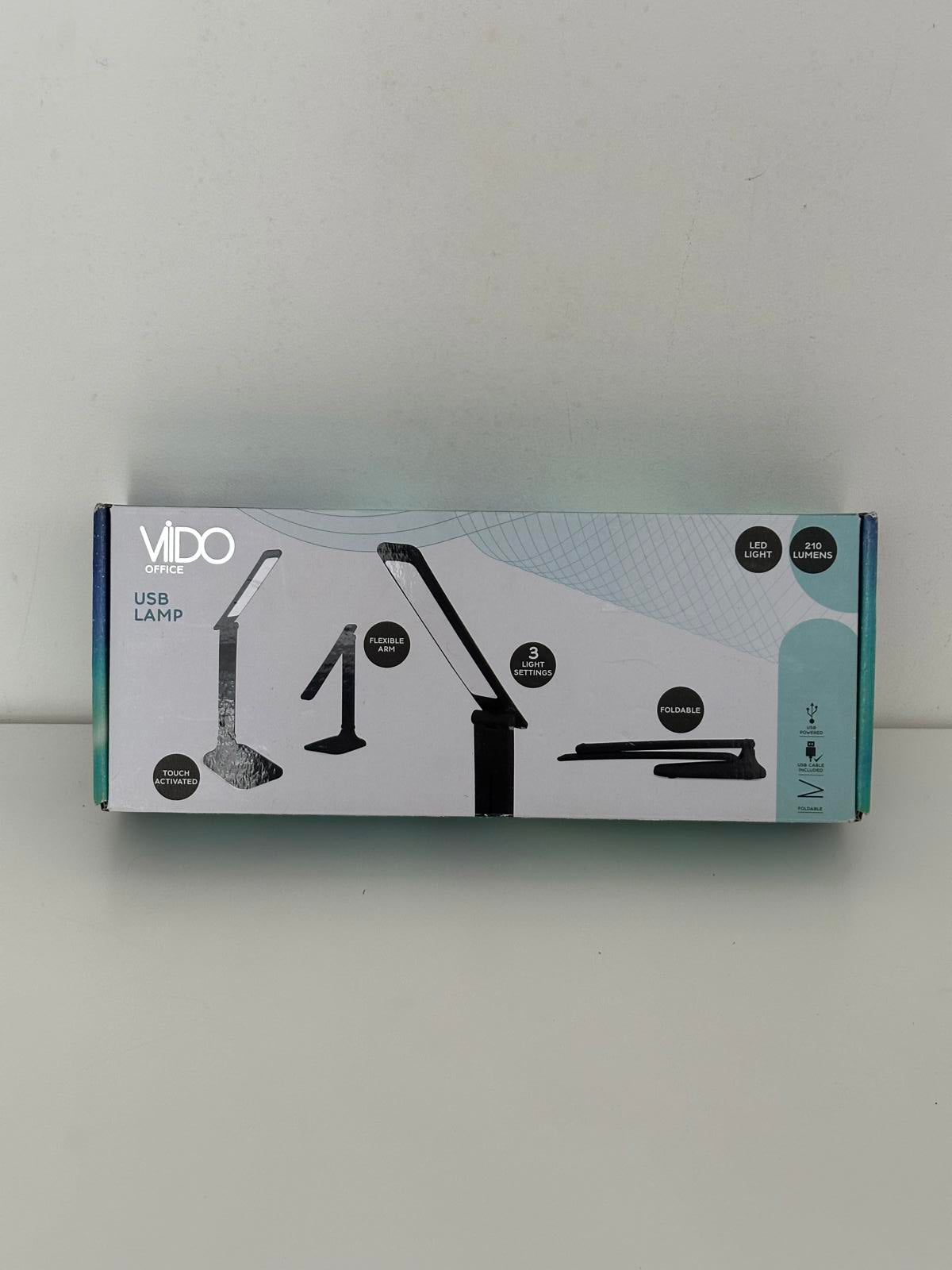 Vido Office USB LED Desk Lamp – Touch Activated, Flexible & Foldable