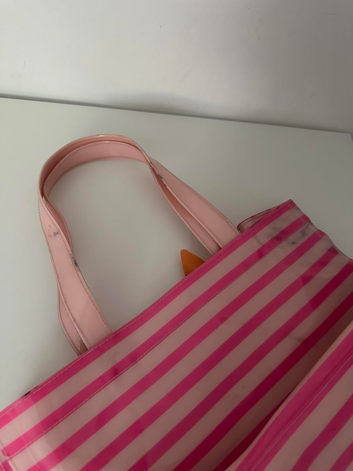Ted Baker Striped Tote Bag with Pinwheel Bow