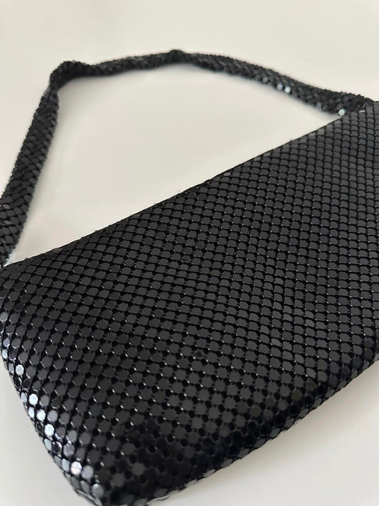 House of Fraser Black Mesh Shoulder Bag