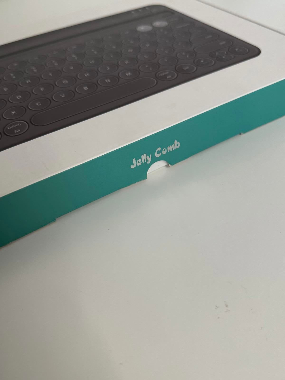 Jelly Comb Wireless Bluetooth Keyboard – Slim, Multi-Device, Rechargeable