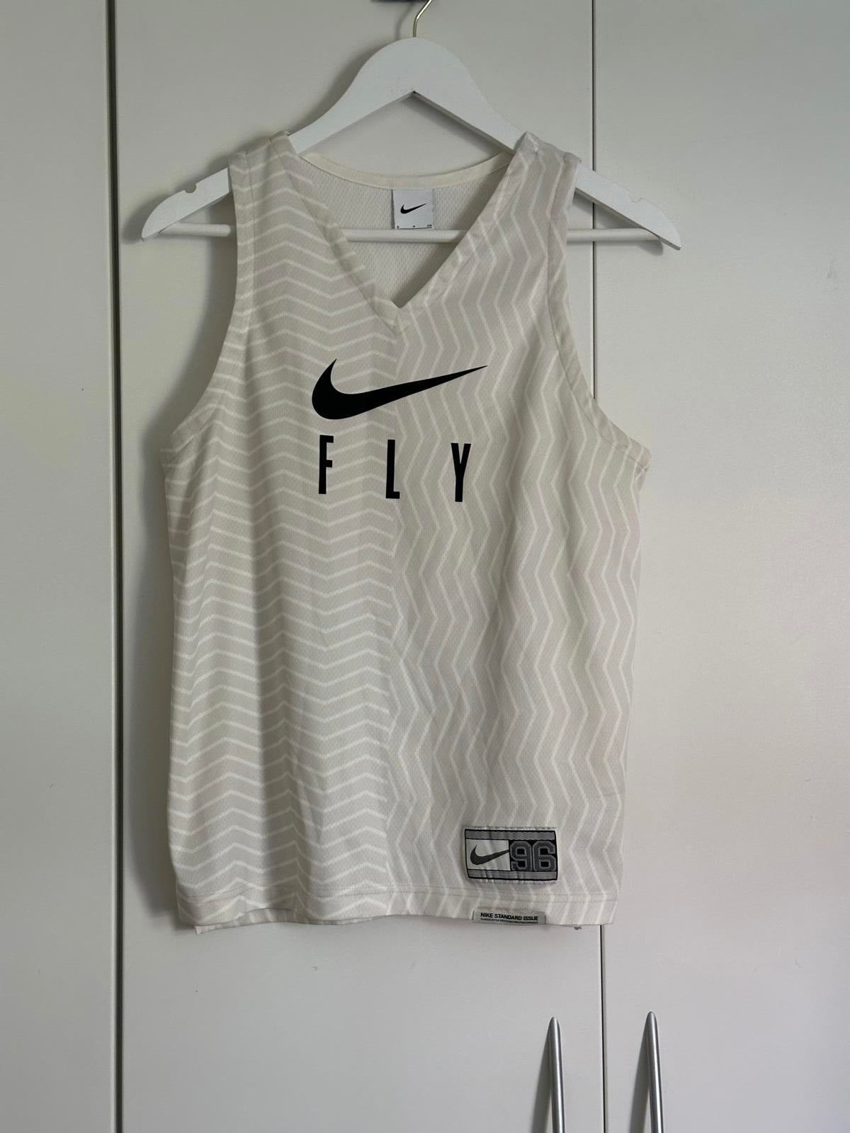 Nike Dri-FIT “Fly 96” Sleeveless Training Top – White/Cream