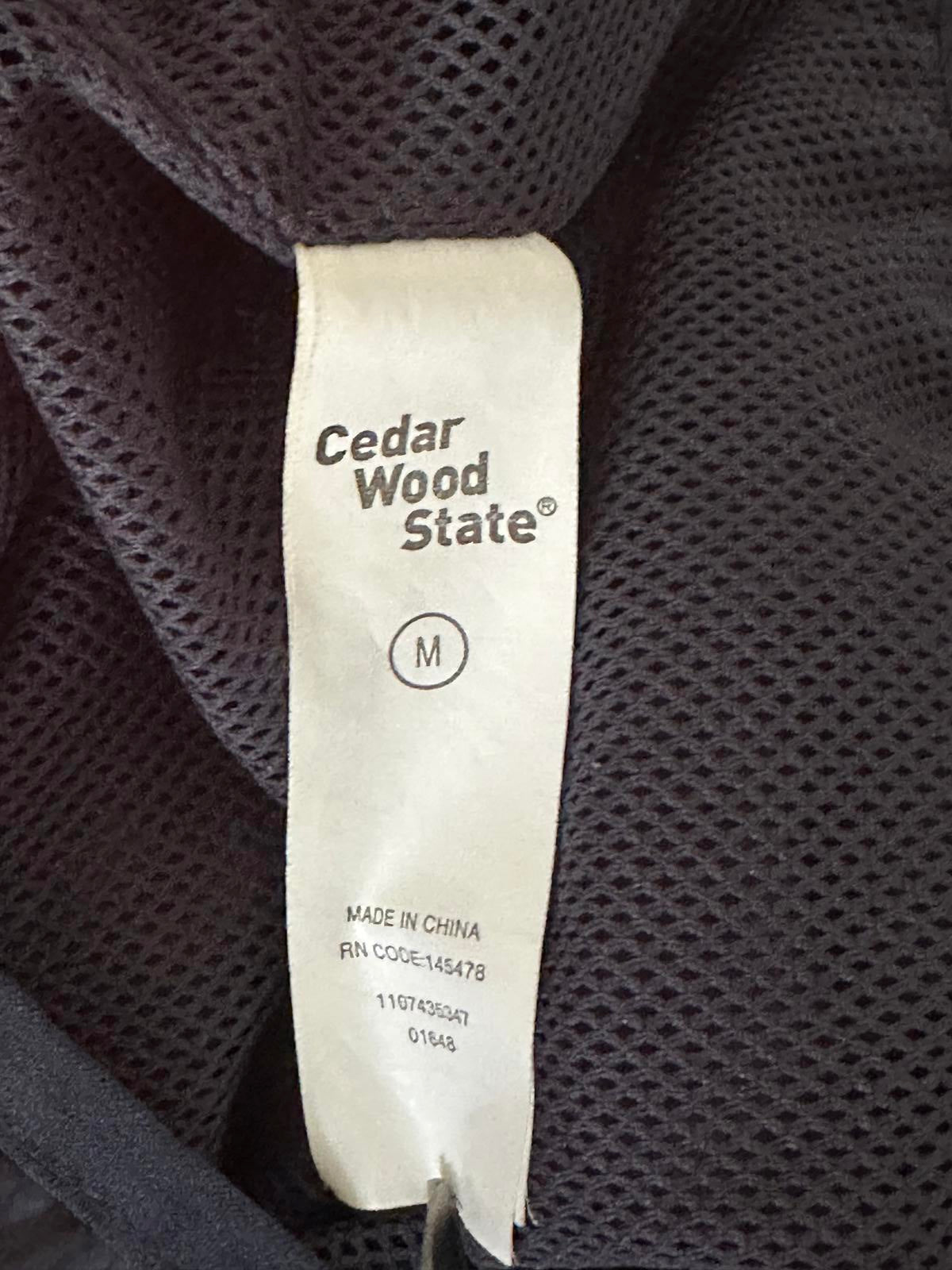 Cedar Wood State Ultra Lightweight Hooded Jacket – Black – Size M