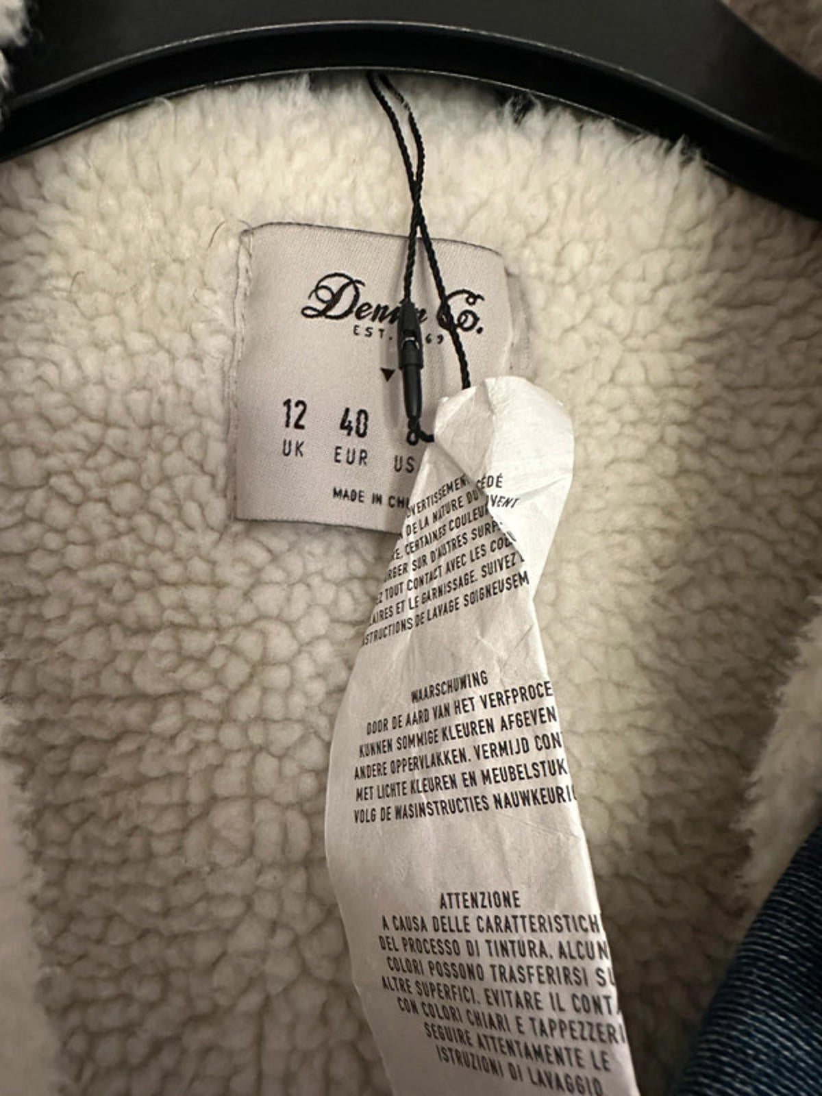 Denim & Co. Sherpa Lined Denim Jacket