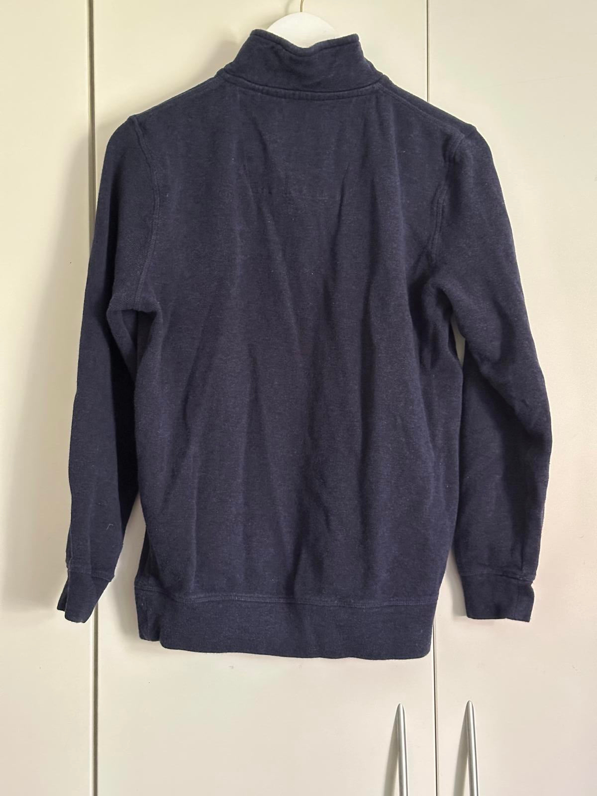 Crew Clothing Company Navy Half Zip Sweatshirt – 100% Cotton, Size M
