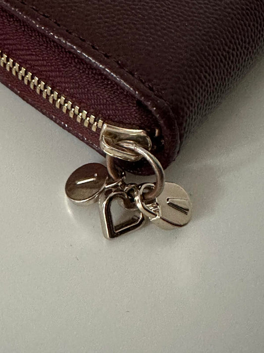 Ted Baker Zip-Around Leather Wallet – Burgundy