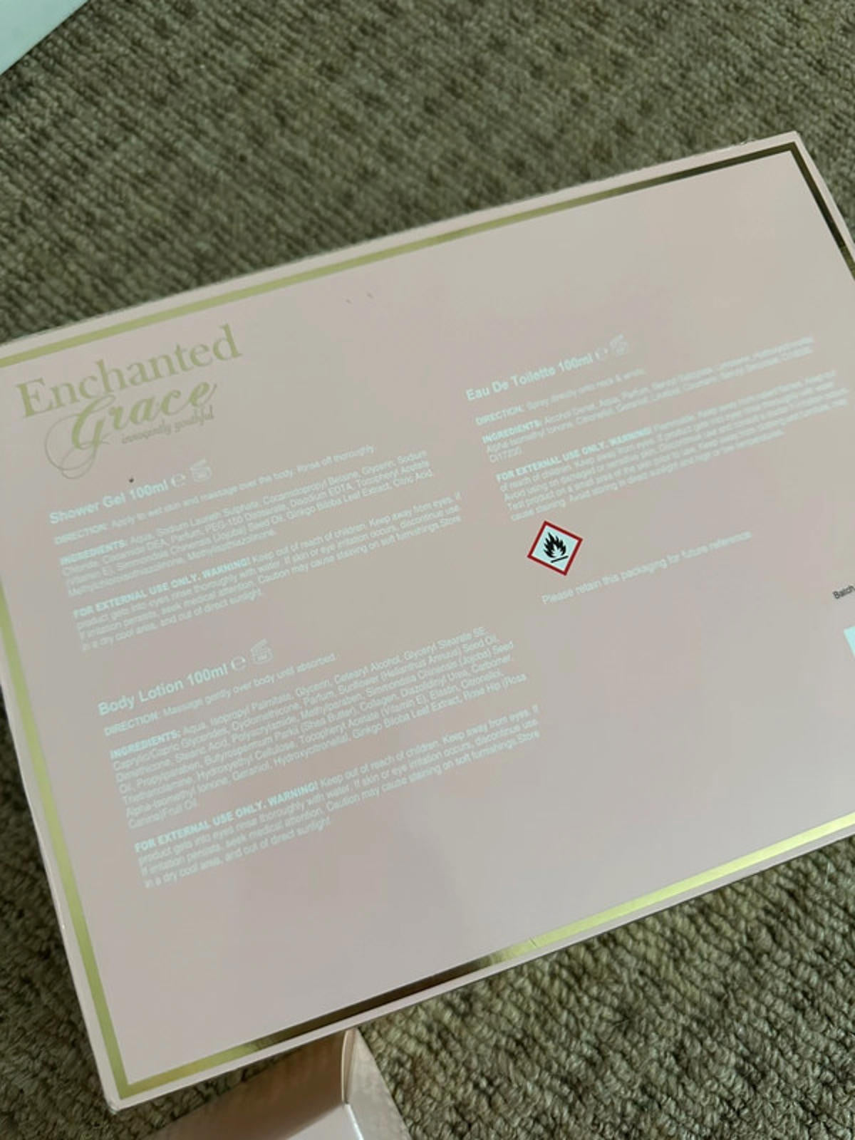 Enchanted Grace Gift Set - Perfumed Shower Gel, Body Lotion & Eau de Toilette