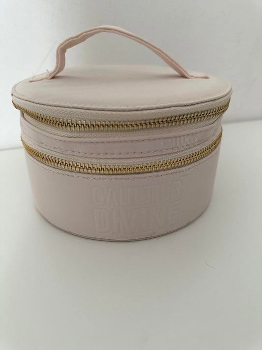 Chic Pink Cosmetic Case with Double Zipper