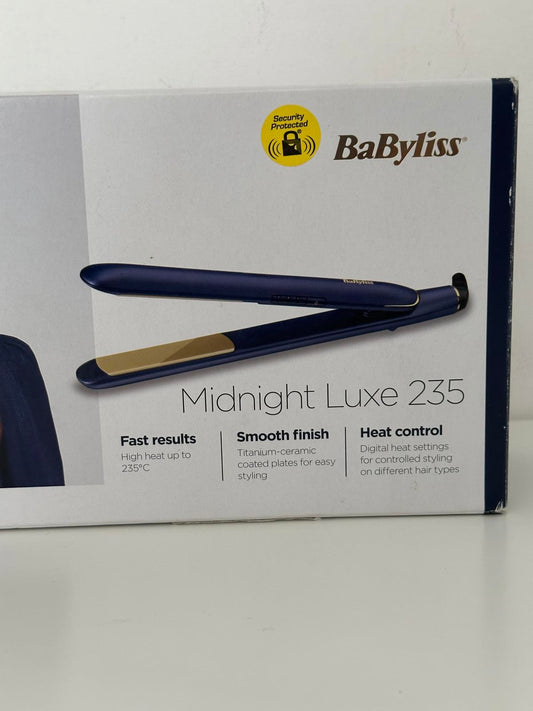 BaByliss Midnight Luxe 235 Hair Straightener – Titanium-Ceramic Plates