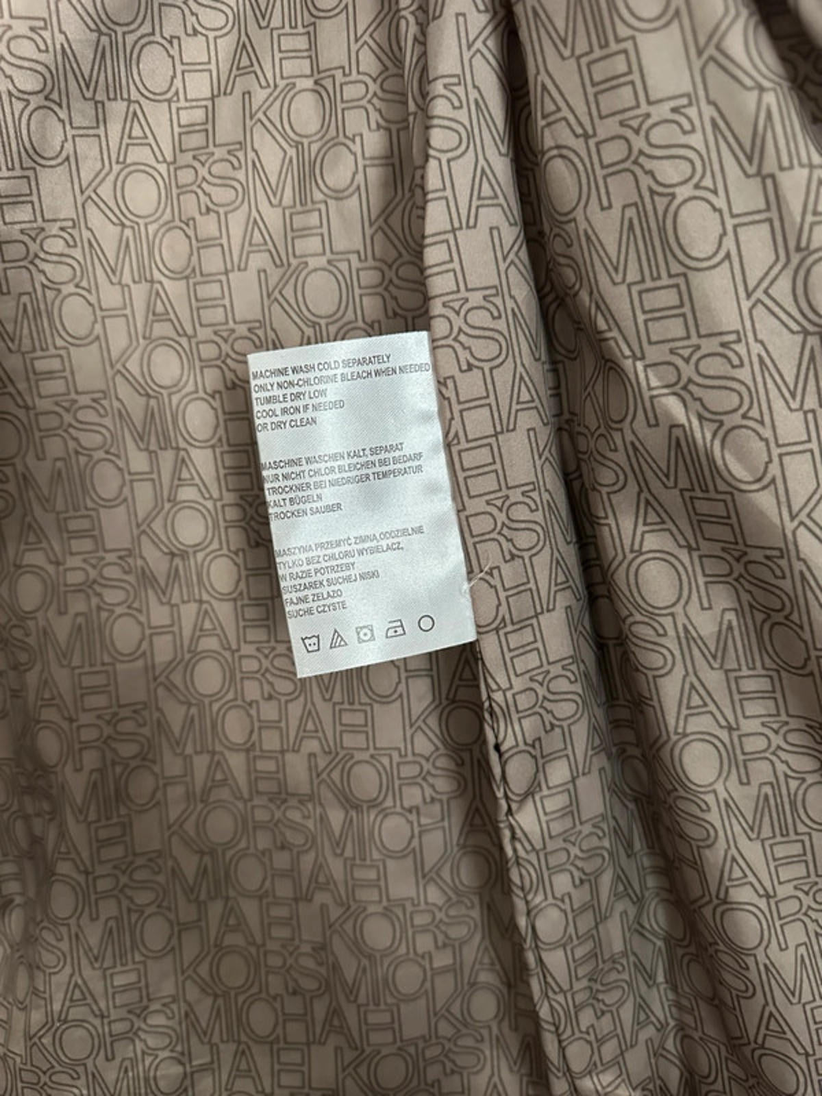 MK Black Quilted Jacket with Belt