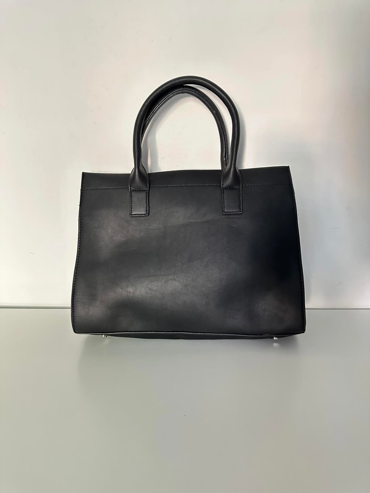 Elegant Next Black Structured Tote Handbag