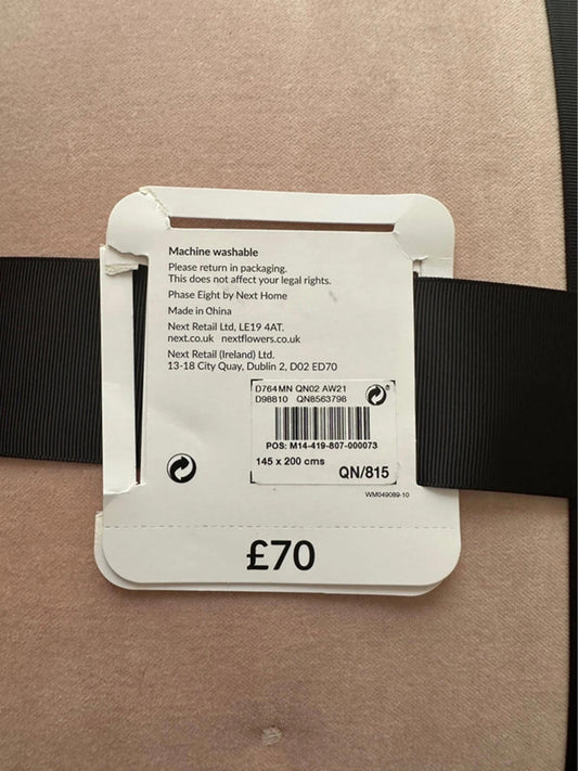 Phase Eight Velvet Pin Spot Bedspread 145 x 200 cm