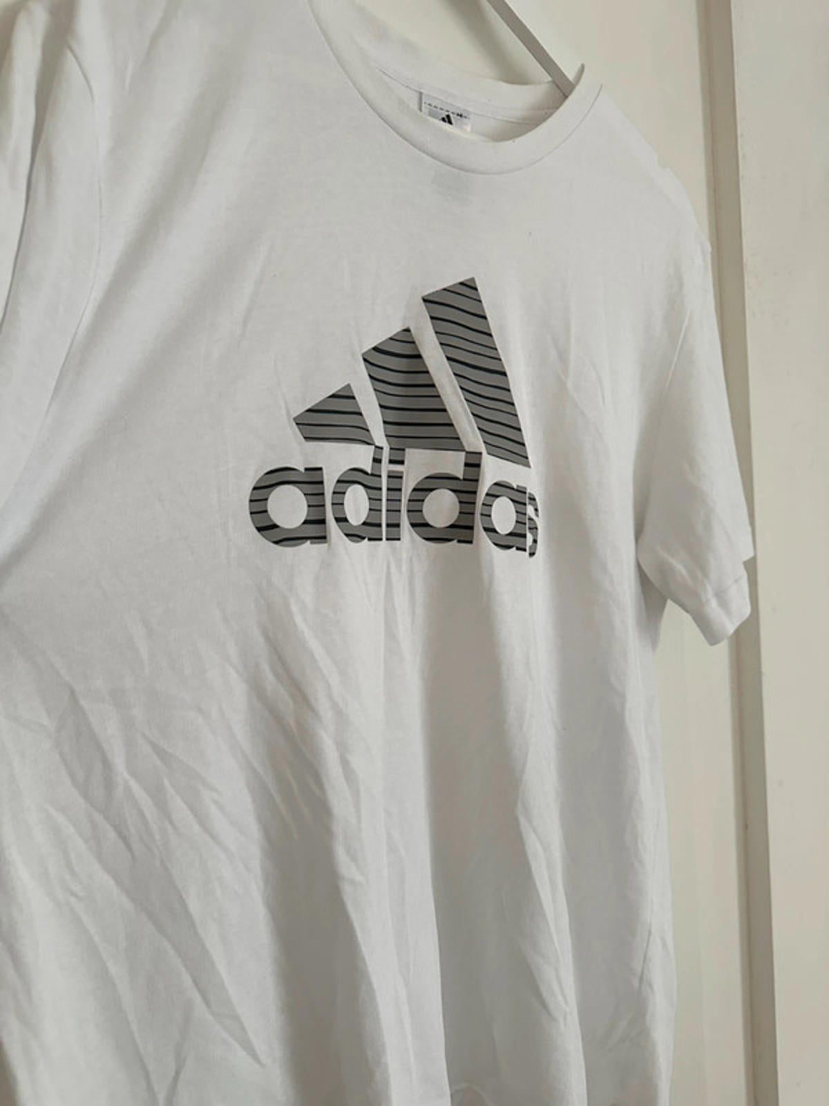 Adidas Men's White Graphic T-Shirt