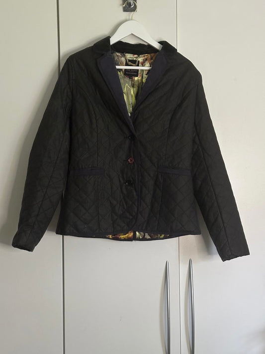 Ted Baker Quilted Jacket with Floral Lining