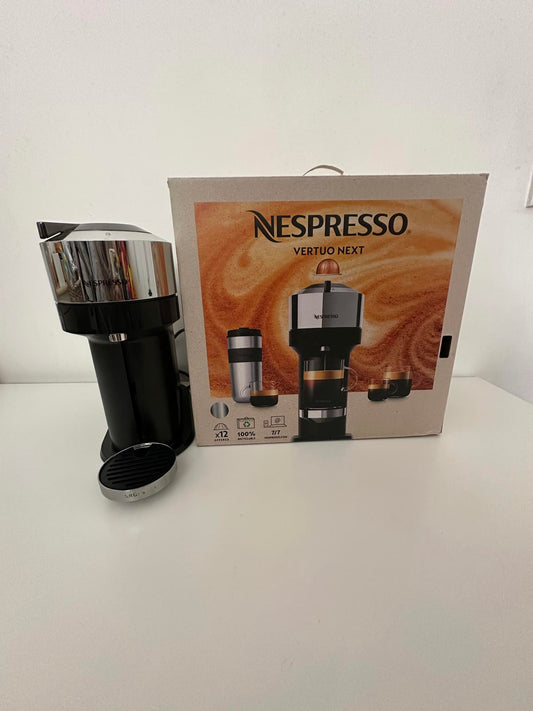 Nespresso Vertuo Next Coffee Machine – Chrome Black | With Box