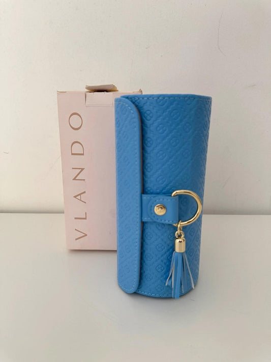 Vlando Blue Organiser Case with Tassel