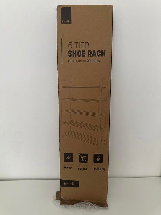 Keplin 5 Tier Shoe Rack – Space-Saving Storage for Up to 20 Pairs