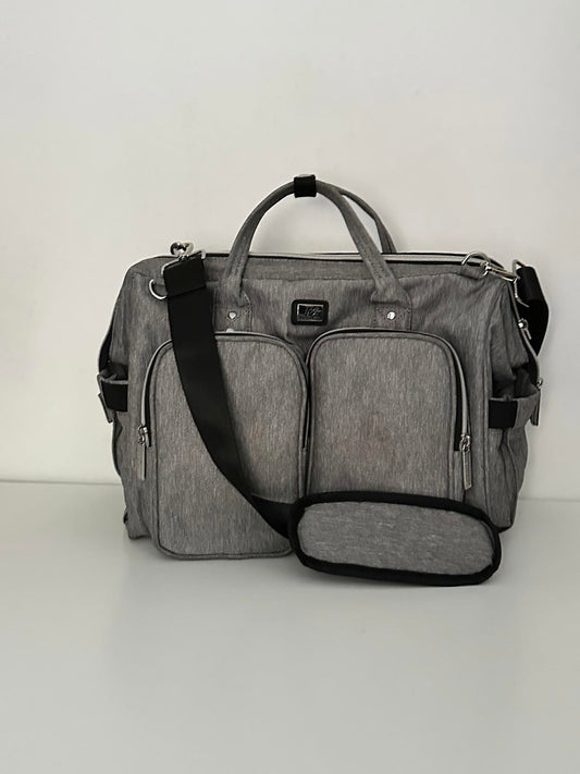 Pomelo Best Grey Multi-Pocket Travel Changing Bag – Spacious & Practical
