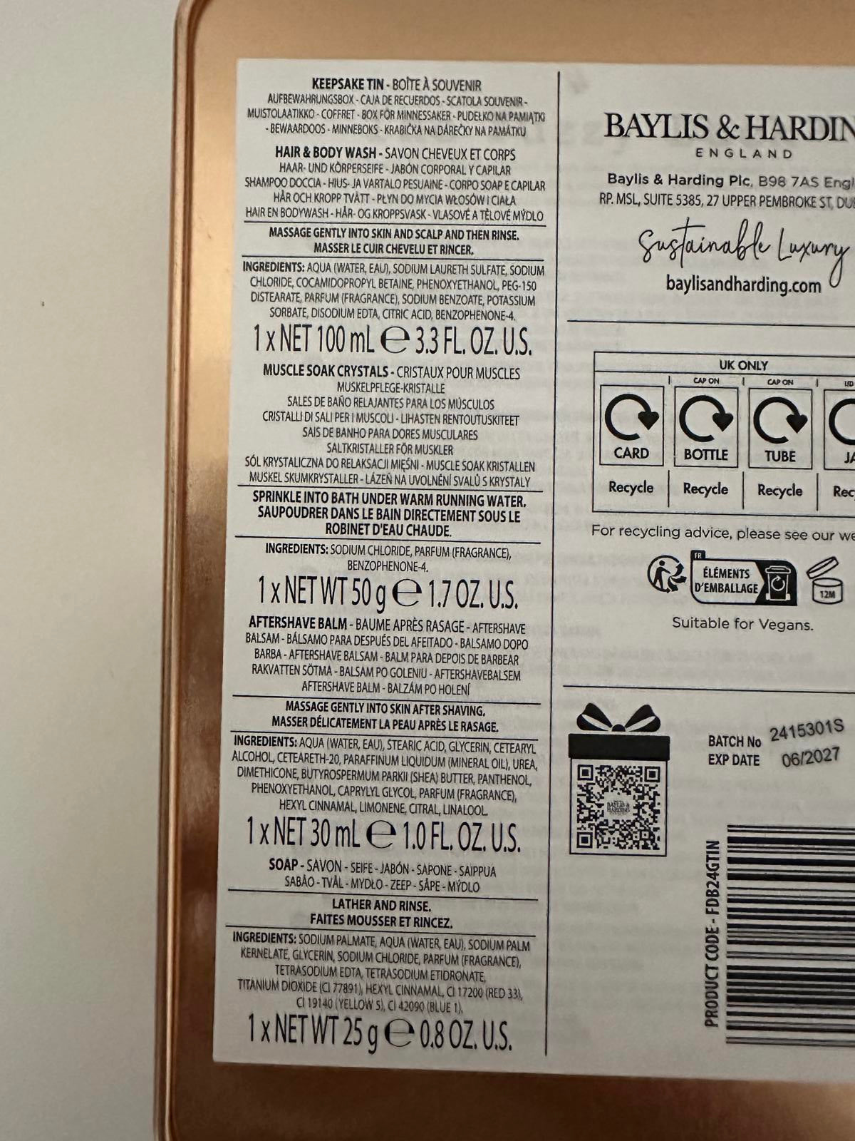 Baylis & Harding The Fuzzy Duck Luxury Gift Set – Bergamot, Hemp & Sandalwood