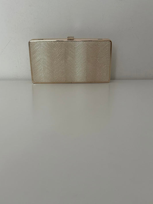 Olga Berg Metallic Clutch Bag