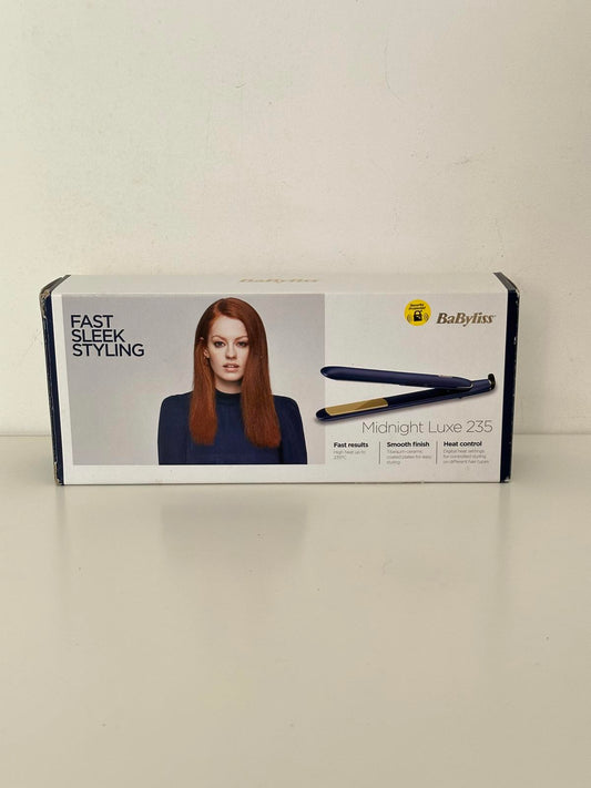 BaByliss Midnight Luxe 235 Hair Straightener – Titanium-Ceramic Plates