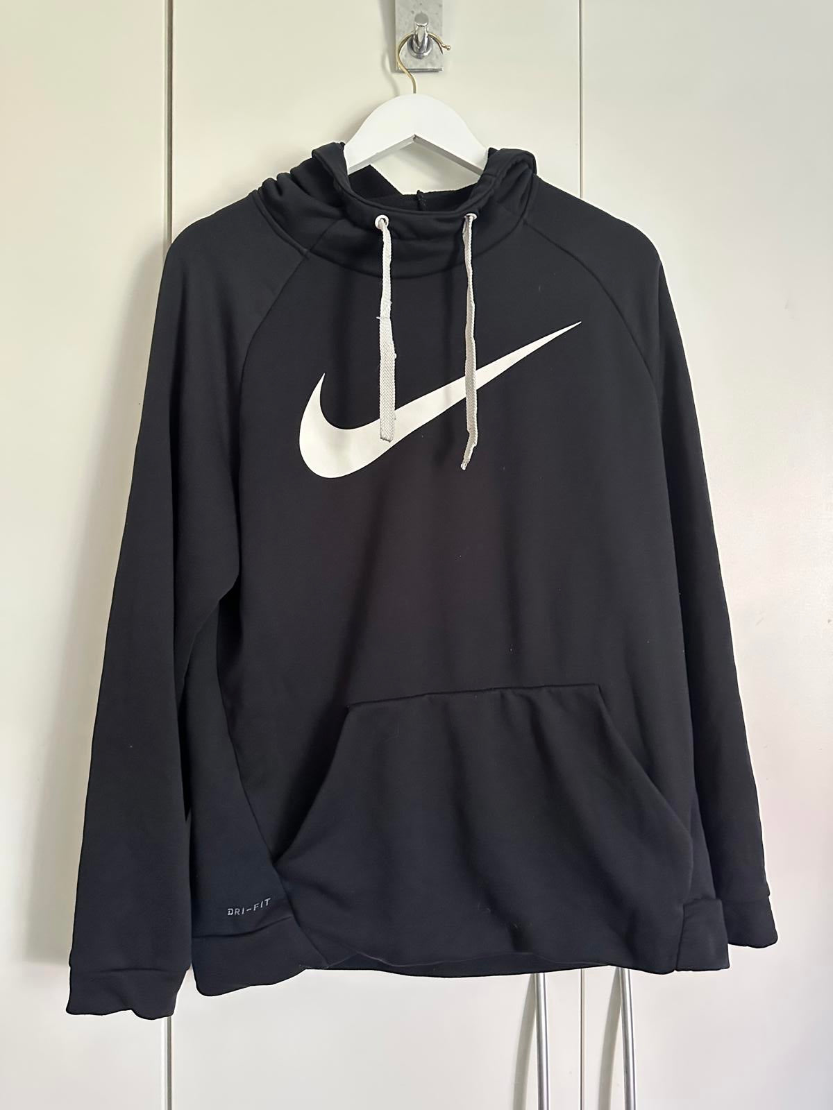 Nike Dri-FIT Black Pullover Hoodie – Medium