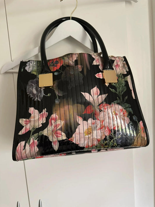 Stylish Floral Print Tote Bag