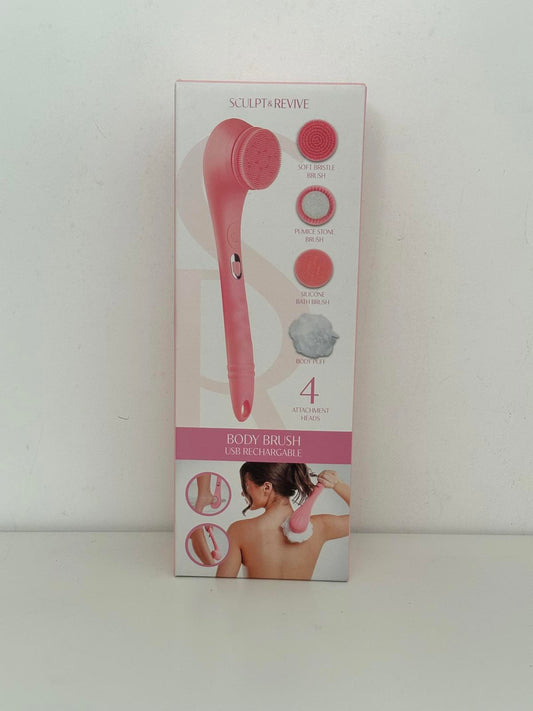 Sculpt & Revive USB Rechargeable Body Brush for Deep Cleansing & Exfoliation