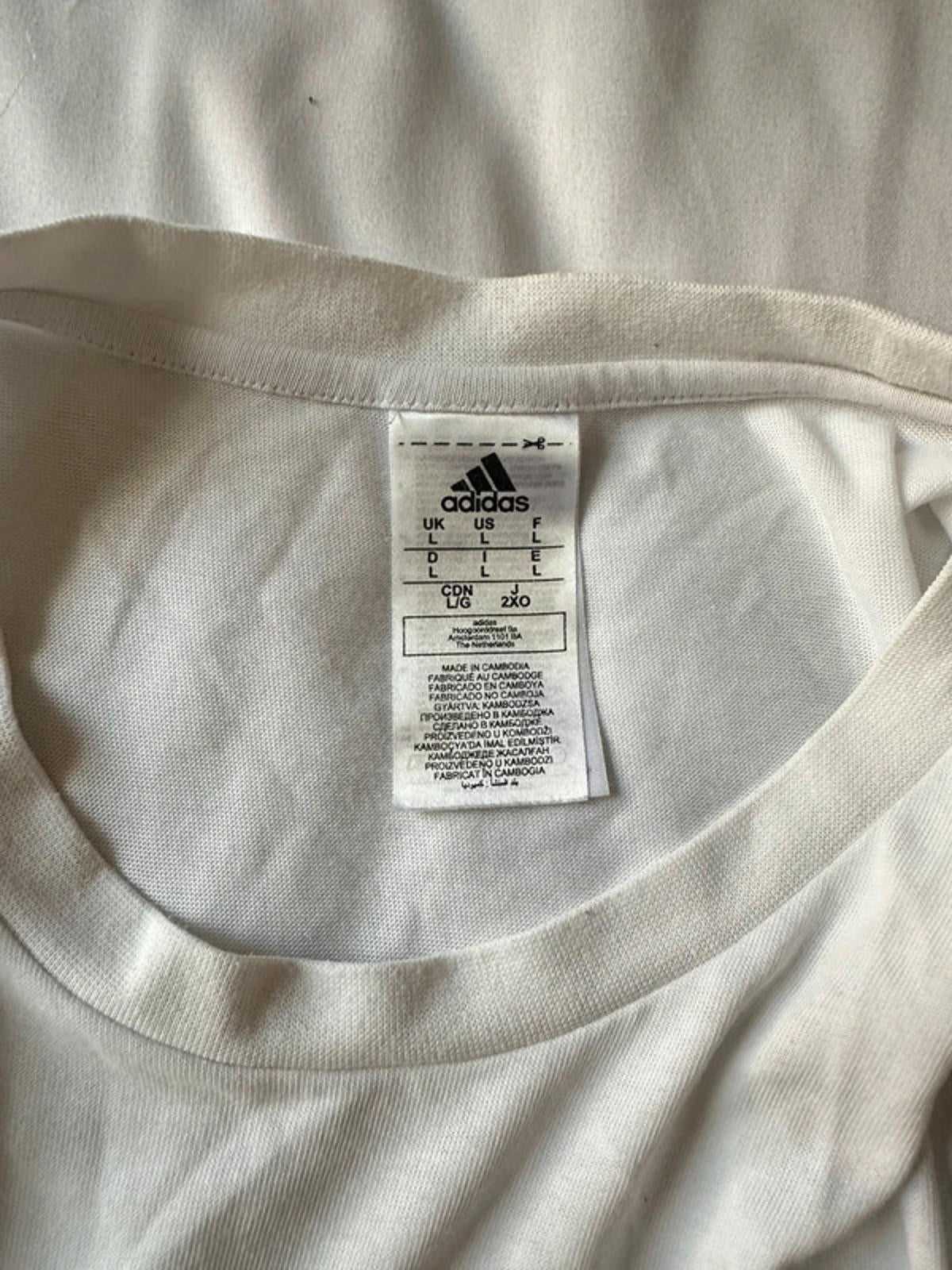 Adidas Men's White Graphic T-Shirt