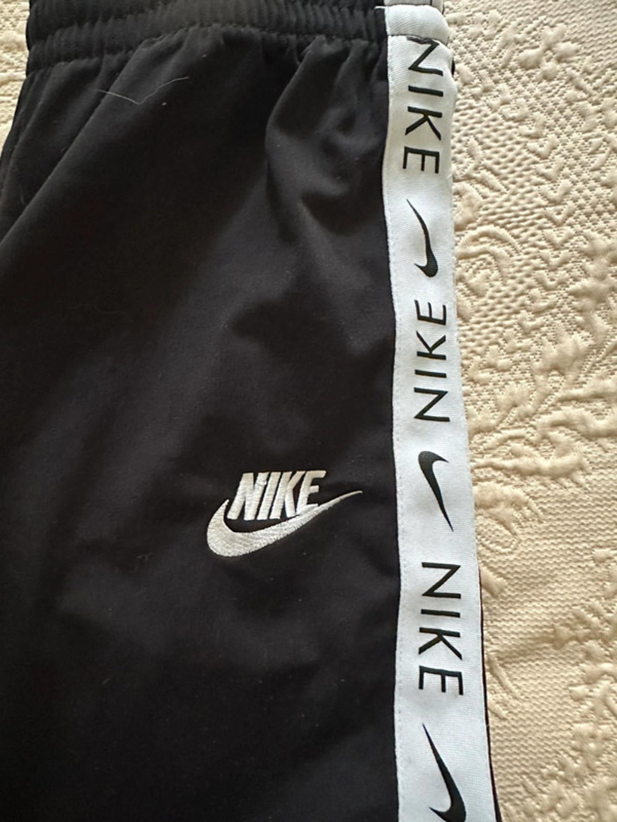 Nike Black Track Pants with Logo Tape