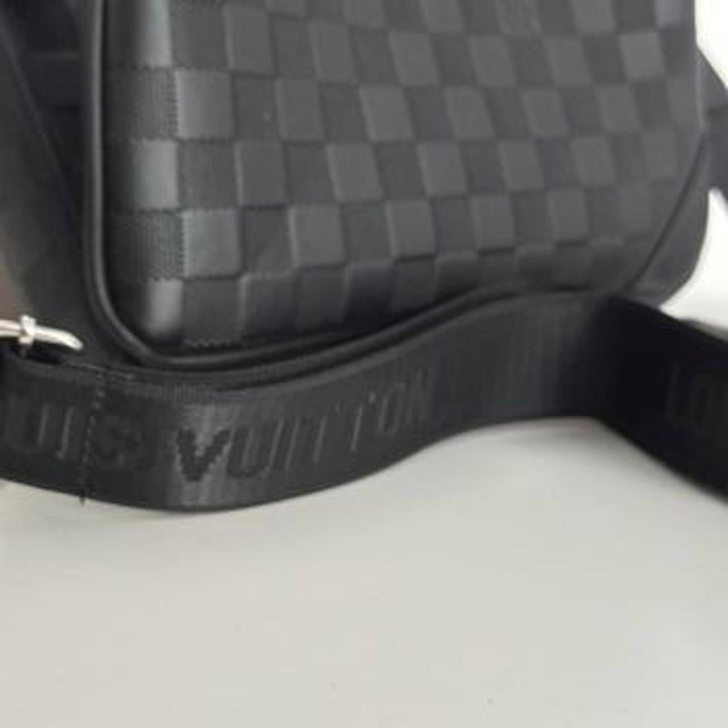 Louis Vuitton Damier Graphite Crossbody Bag with Strap & Pouch