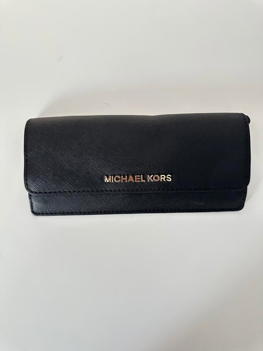 Michael Kors Black Long Wallet – Classic Designer Purse