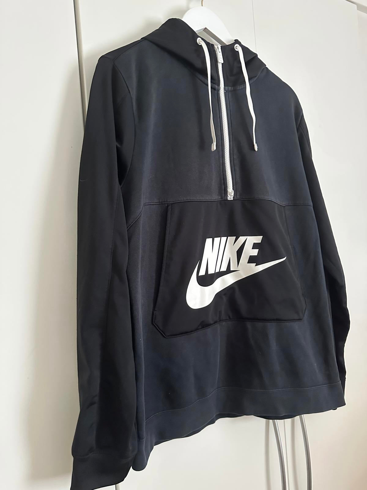 Nike Black Pullover Hoodie with Logo