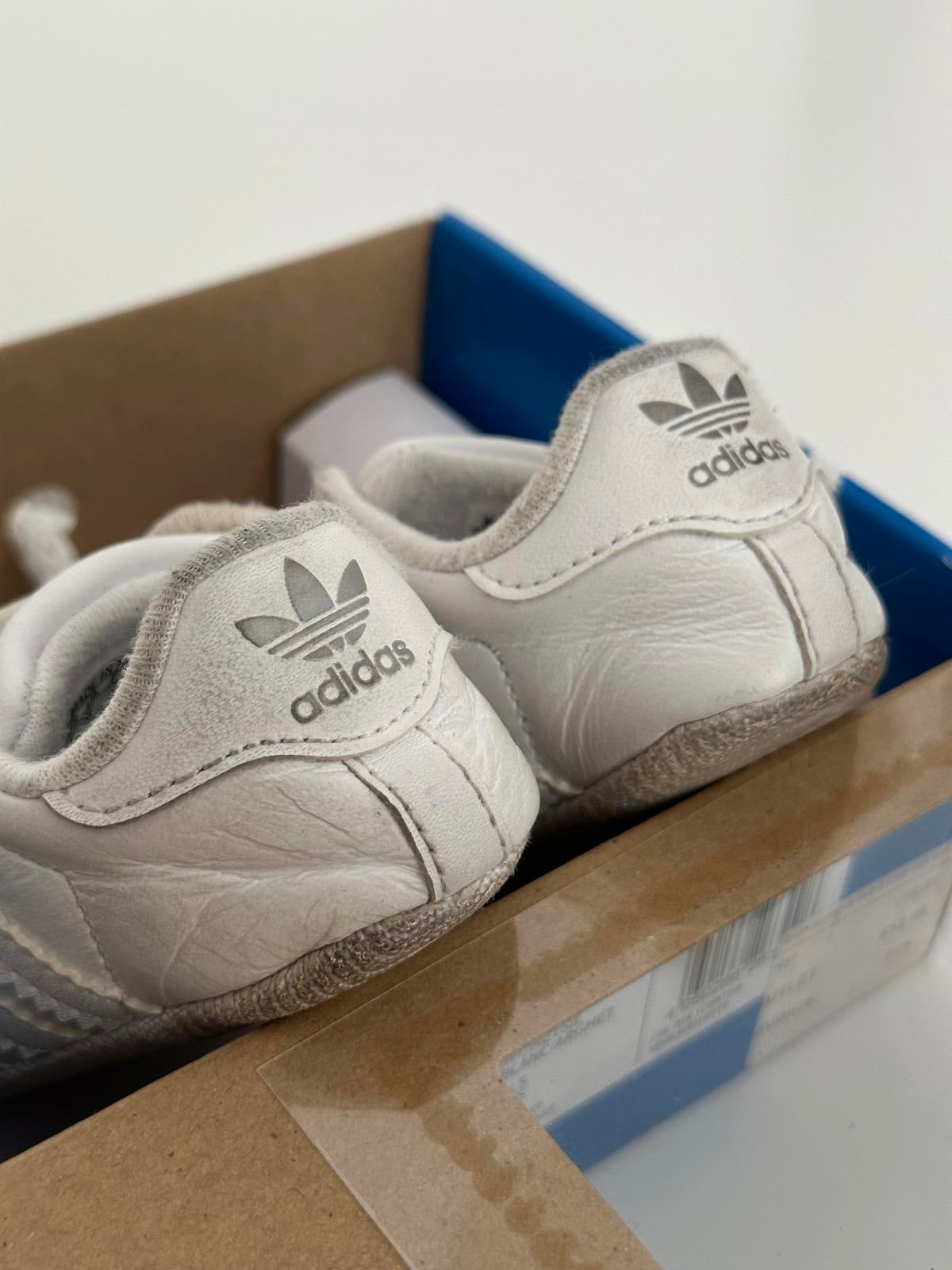 Adidas Originals Superstar 2 CMF Crib Baby Shoes – White/Metallic Silver (1K)