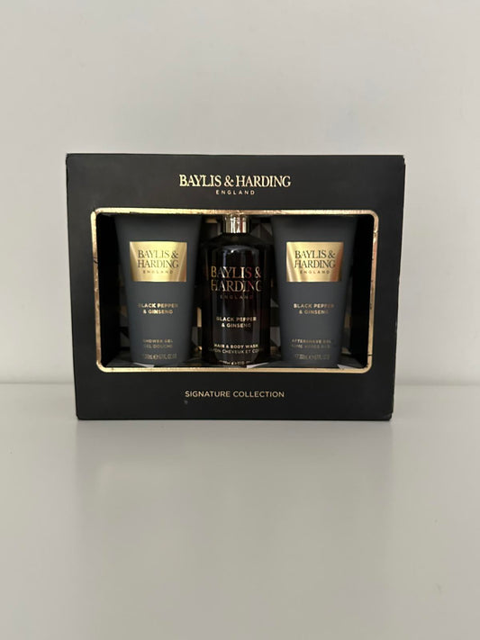 Baylis & Harding Black Pepper & Ginseng Men’s Gift Set – Signature Collection