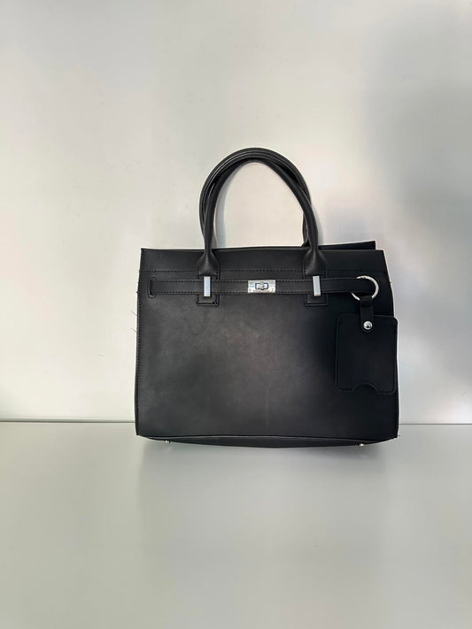 Elegant Next Black Structured Tote Handbag