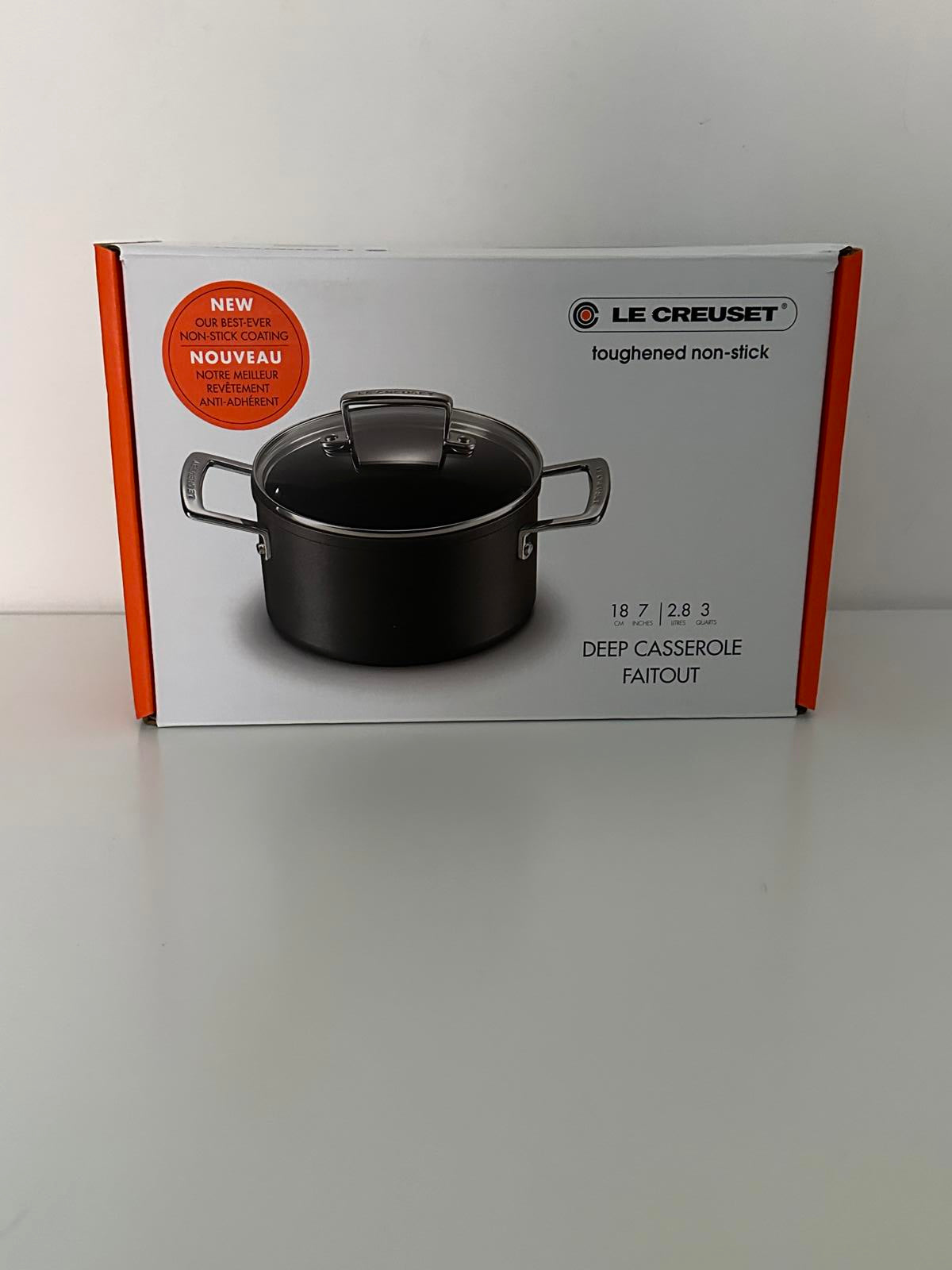 Le Creuset Toughened Non-Stick Deep Casserole 18cm (2.8L)